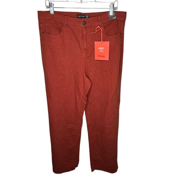 NWT One 5 One Wide Leg High Rise Flare Jeans Stretch Stitch Fix Size 12 31 - Picture 1 of 11